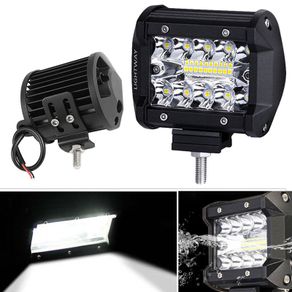 1x 4" Inch 60W 20LED Spot Fog Work Light Flood Spot Combo Off-road Driving Fog Lamp Boat Quad Jeep Truck Tractor Van