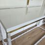 NEW Console Table white gloss brushed gold Image 6