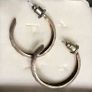 sterling silver hoop earrings Image 4