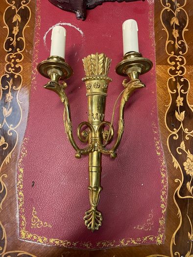 Pair of very nice and very old wall lights.