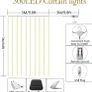Curtain Fairy Lights Waterproof, 3mx3m 300LED Fairy Lights with 8 Modes Remote Control Timer Adjustable Brightness, Curtain Light Plug in for Bedroom, Garden, Party, Wedding, Christmas MULTIPLE COLOURS AVAILABLE (FREE POSTAGE) Image 7