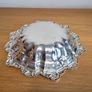 Vintage English silver plate Ornate  Floral Serving Dish Tray Image 2