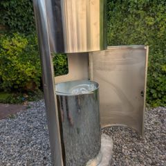 Neatfil  Stainless Steel Stand Gym Wipe  Dispenser+Reusable dry or wet Wipe Bucket