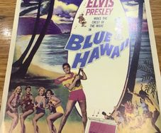 Rare Genuine Elvis Memorabilia , Poster from his film - Blue  Hawaii