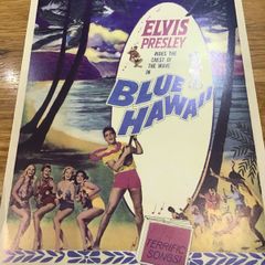 Rare Genuine Elvis Memorabilia , Poster from his film - Blue  Hawaii