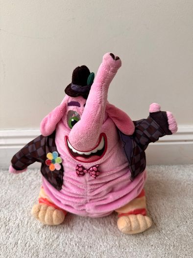 Disney Pixar Inside Out Bing Bong Talking Singing Plush Soft Pink Tomy approx. 28 cm. Used Please see photos