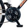 18" Coyote Minnesota Gents Alloy FS Disc, 24 Speed, White/Black Image 4