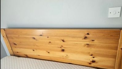 solid pine headboard 5ft Kingsize