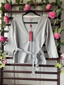 cardigan  Bnwt Monsoon tie belt cardigan grey size 12
