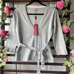 cardigan  Bnwt Monsoon tie belt cardigan grey size 12