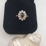 Vintage 9ct yellow gold sapphire and diamonds Image 7