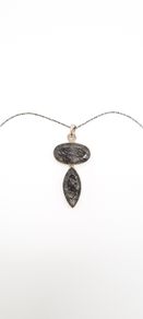 Black Tourmaline Sterling Silver Necklace