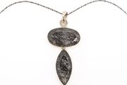 Black Tourmaline Sterling Silver Necklace