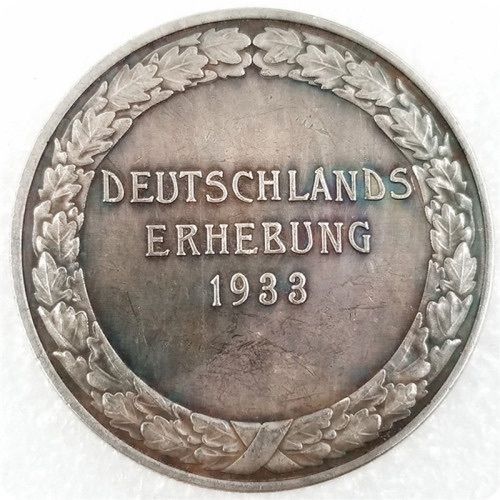 Ww2 Mark German Coin  Hitler Luftwaffe Swastika Nazi Warplane  Reichsmark