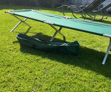 Single camping bed