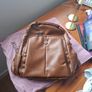 Backpack brown faux leather Image 2