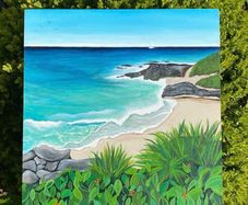Handpainted seascape