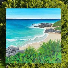 Handpainted seascape