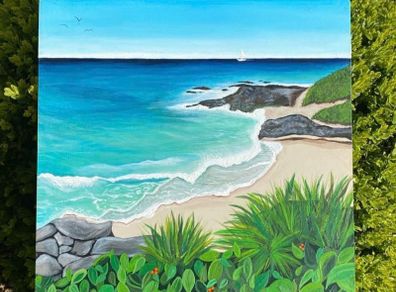 Handpainted seascape