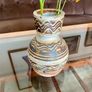 Vintage Hand Thrown Studio Bottle Vase MCM Scandinavian Modern in Style Image 8