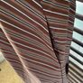 dress brown striped cotton dress with pockets size 12 Image 5