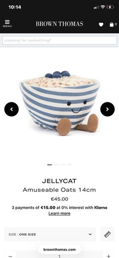 New JELLYCAT Amuseable Oats