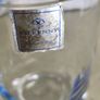 Kilkenny Glass Just one Cobalt Blue Swirl Footed Glass /tumbler /  Casual Dining Image 2