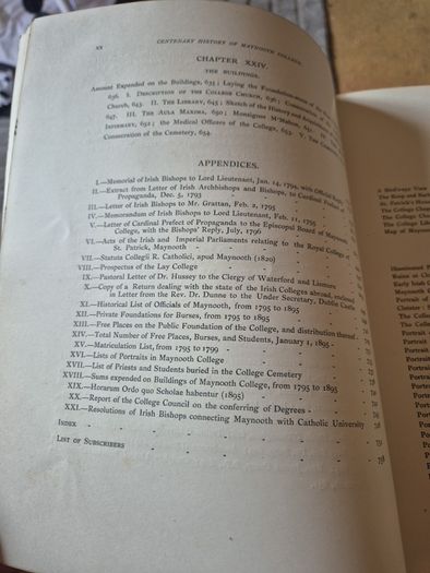 Unique Find. Maynooth College: its Centenary History, 1795-1895. John Healy. 1895.