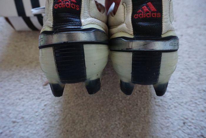 Football Boots Adidas Predator X White/Red Beckham (2009) Size 7.5UK FG