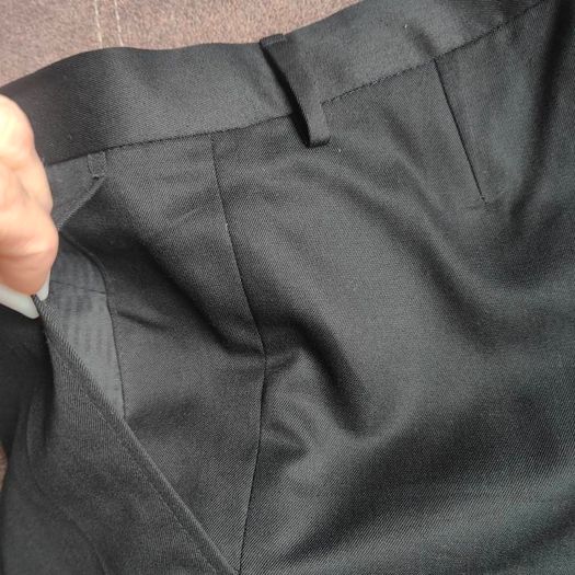 Men's Black Formal Trousers, size M