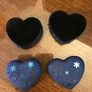 Two sparkly Blue Heart Shaped Trinket boxes Image 3