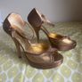 Vintage Terry de Havilland Bronze Stilettos Size 39 Image 6