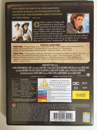 James Dean: The Complete James Dean Collection [3xMovie 6xDVD] Academy Award Winner