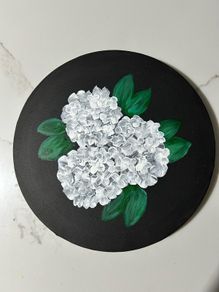Hydrangea flowers painting