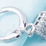Platinum Plated Clear CZ Dangle Earrings Image 3