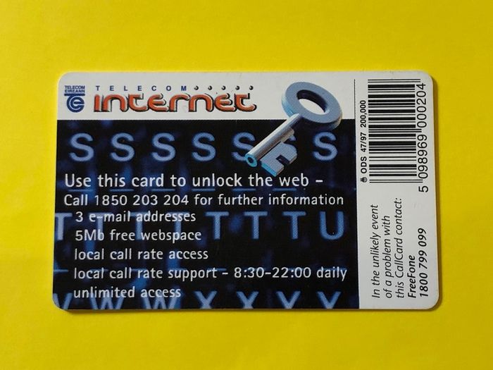 Callcard 1198 Unlock the Internet