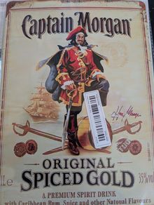 Captain Morgan A4 metal sign