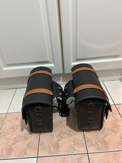 Motorcycle Throw-Over Saddlebags