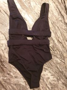 Asos black bandage Swimsuit xs uk6 new