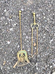 brass fire irons