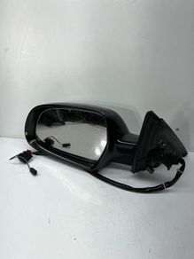 Audi A4 B8 8K Left front door electric wing mirror Black 6+2 WIRES RHD A2l6b5s