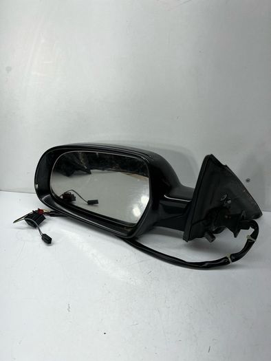 Audi A4 B8 8K Left front door electric wing mirror Black 6+2 WIRES RHD A2l6b5s