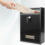 Post Boxes Wall Mounted Waterproof, Lockable Letter Lostal Boxes Steel Mail Box with 2 Keys, 32 x 21.5 x 8.5 cm Lockable Letter Boxes Image 4