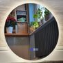 LED Bathroom Mirror Speakers Music Fog Free Image 4