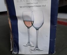 Finesse lead free crystal liqueur glasses