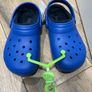 Crocs lined blue kids size J3 EU 34-35 brand new Image 4