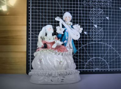 Antique Porcelain Figurine Victorian Man And Woman
