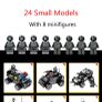 New City Police Series SWAT 8 In 3 City Police Truck Station Building Blocks Bricks Robot Aircraft sets toys Similar to Lego Image 4