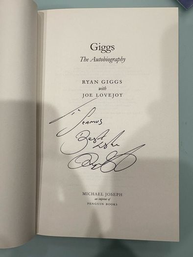 Ryan Giggs Signed Autobiography Manchester United