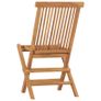 Folding Garden Chairs 4 pcs Solid Teak Wood Image 5